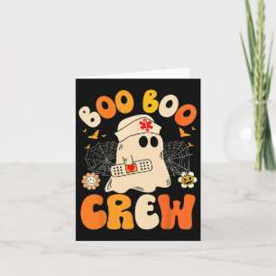 Carte Boo Boo Crew Nurse Ghost Halloween
