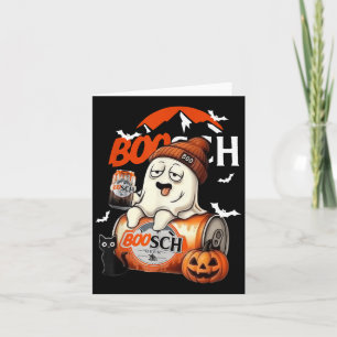 Carte Boo Ghost Halloween Bière Party Boire Mer Éffrayan