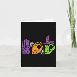 Carte Boo Hands American Sign Language Pride Asl Hallowe