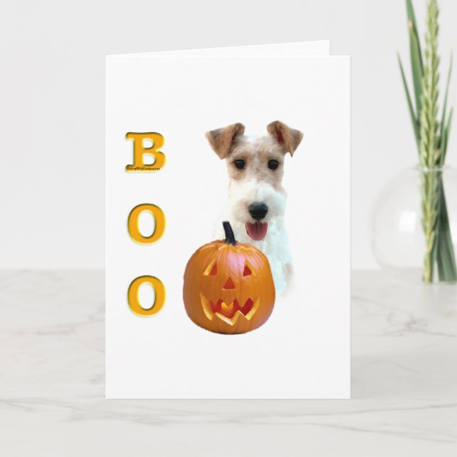 Carte Boo le Fox Terrier à poil dur (Devant)