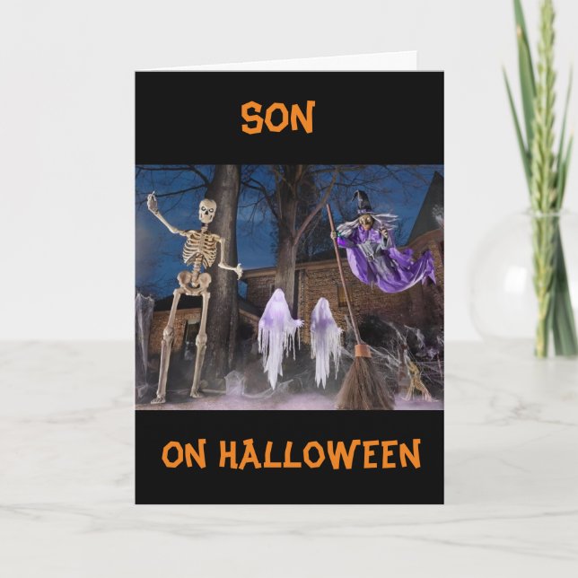 CARTE "BOO TO YOU" **SON** HEUREUX HALLOWEEN (Devant)