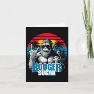 Carte Booger Sucre Sasquatch Funny Gorilla Bigfoot