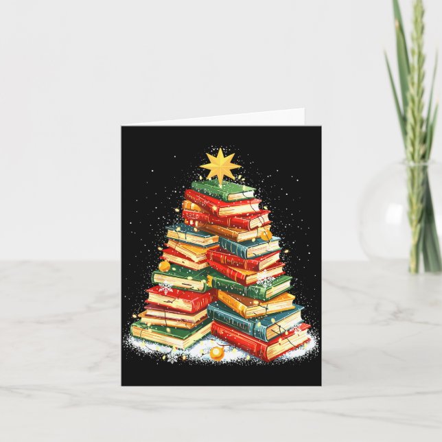 Carte Book Christmas Tree Reading  (Devant)