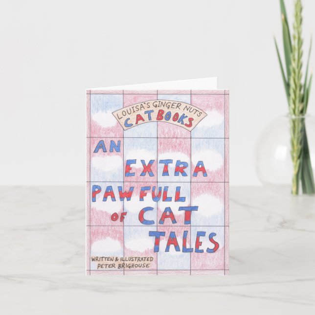 Carte Book Cover Extra Pawfull Cat Tales Tails Stories (Devant)