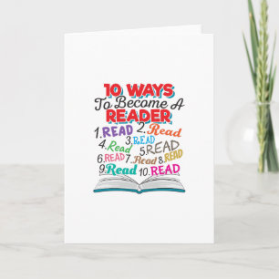 Carte Book Lover 10 Ways to Become a Reader