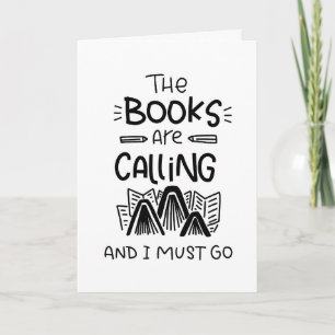 Carte Book Lover, Bookworm, Reading Cote Greeting Card