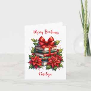 Carte Bookmas Joyeux Personnalisés