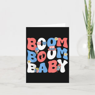 Carte Boom Baby Pregnancy 4 juillet Indépendance patriot