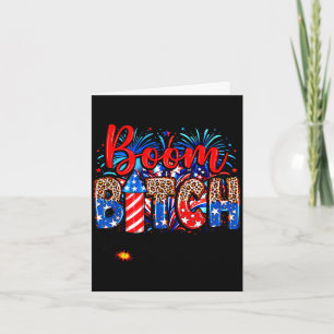 Carte Boom dégagez le chemin États-Unis 4 juillet feux d