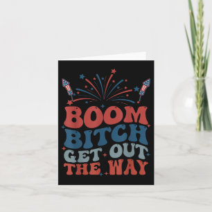 Carte Boom Sortez Du Chemin Usa 4 juillet Fireworks