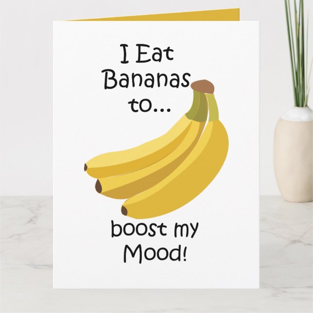 Carte Boost de fruit de banane, mon humeur drôle (Devant)