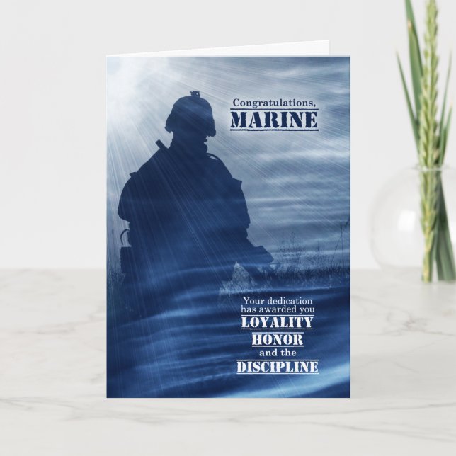 Carte Boot Camp Graduate Stars and Stripes Soldier Card (Devant)