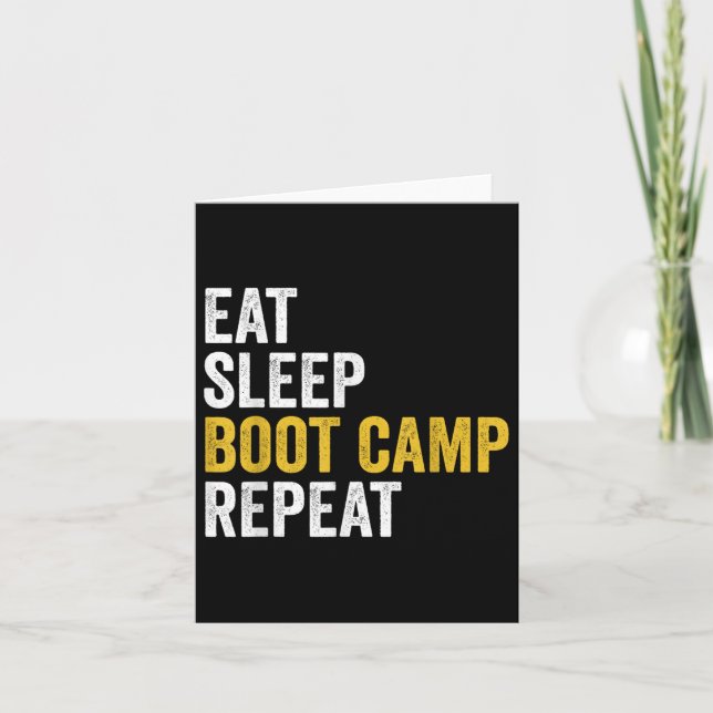 Carte Boot Camp Militaire Bootcamp Fitness (Devant)