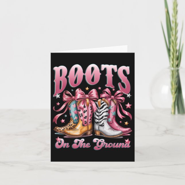 Carte Boot Cowboy Western Cowgirl Pink Leopard Boot On (Devant)