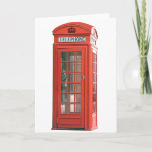 Carte Booth de téléphone rouge