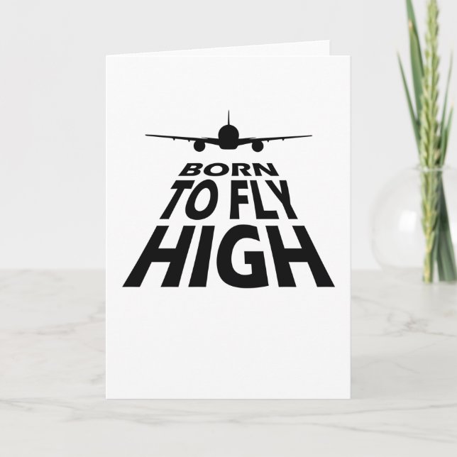 Carte Born To Fly Pilot (Devant)