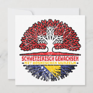Carte Bosnien Bosnisch Schweizer Schweiz Baum Wurzel