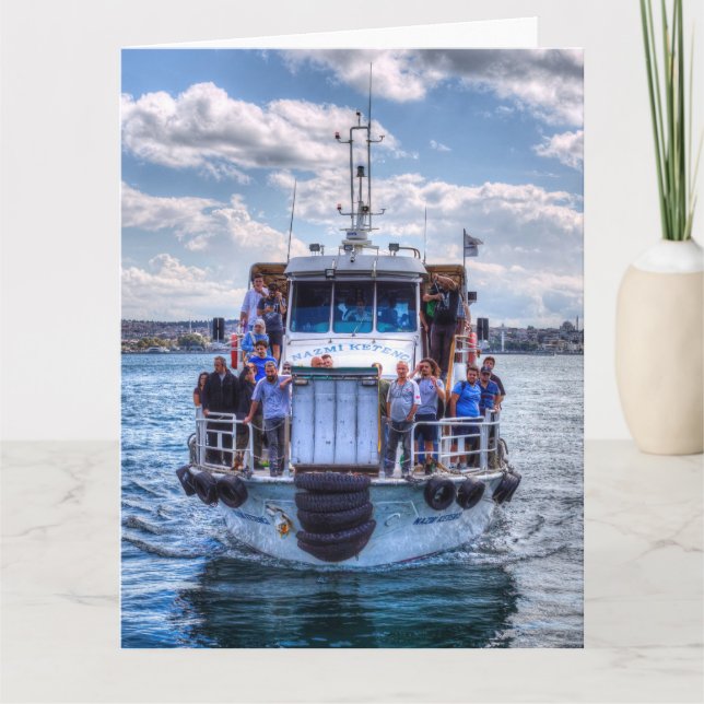 Carte Bosphore des ferries d'Istanbul (Devant)