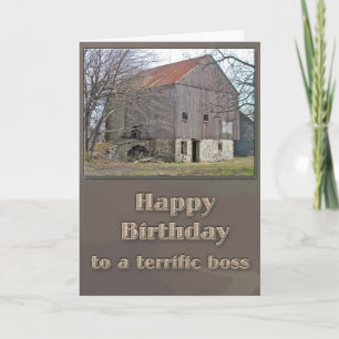 Carte Boss Anniversaire Vieux Pennsylvanie Bank Grange