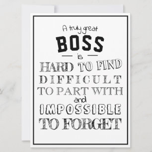 Carte Boss Appréciation Chef Merci Cadeau pour lui