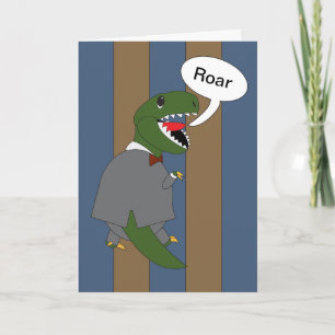 Carte Boss Day T-Rex Dinosaur (Homme) Drôle