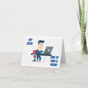 CARTE **BOSS** ESPOIR QUE L'ANNIVERSAIRE EST LA MEILLEUR