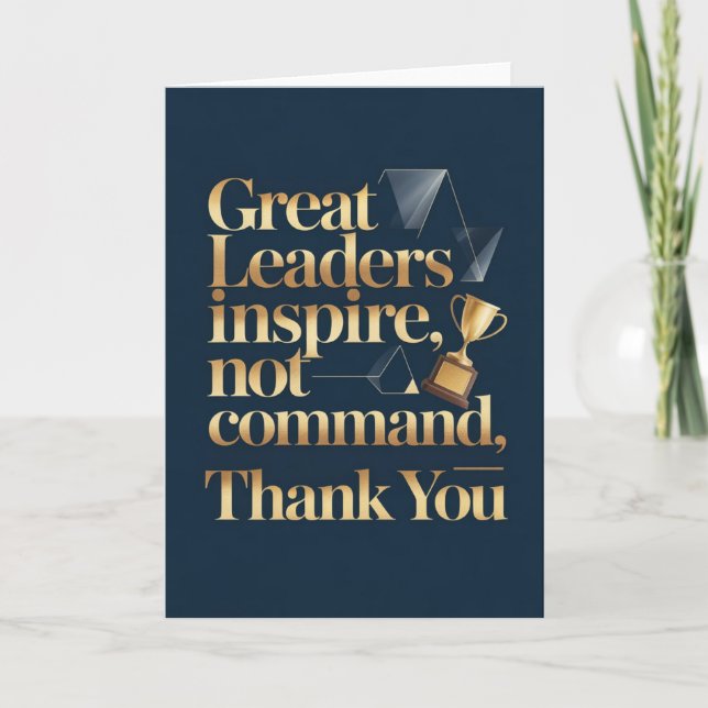 Carte Boss or Mentor Thank You Card (Devant)