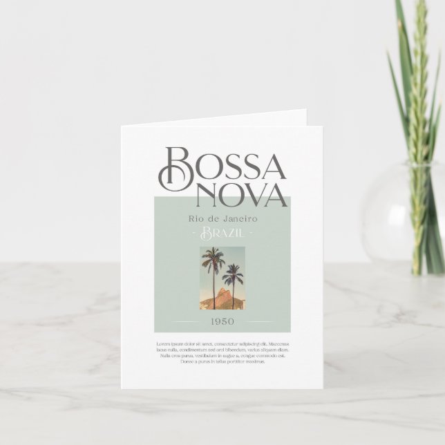 Carte Bossa Nova - Rio De Janeiro - Brésil - 1950 (Devant)