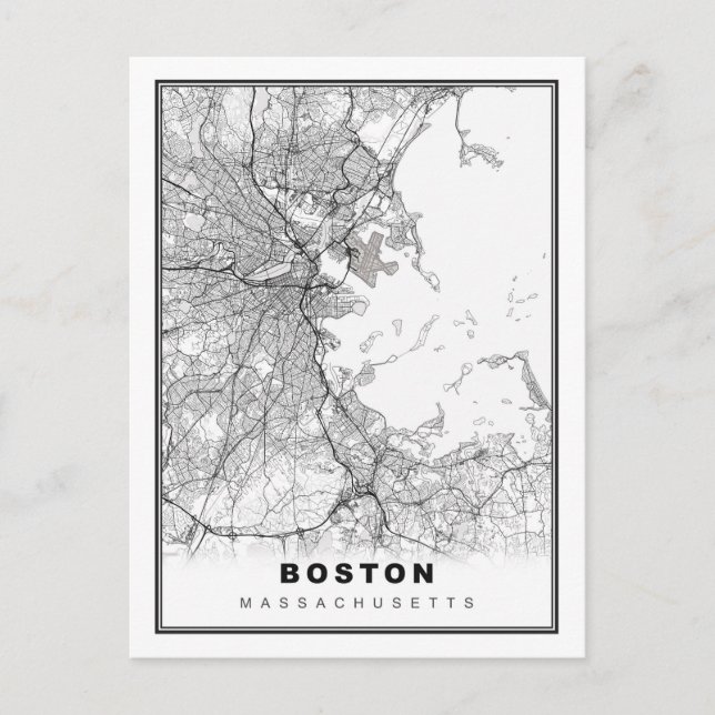 Carte Boston (Devant)