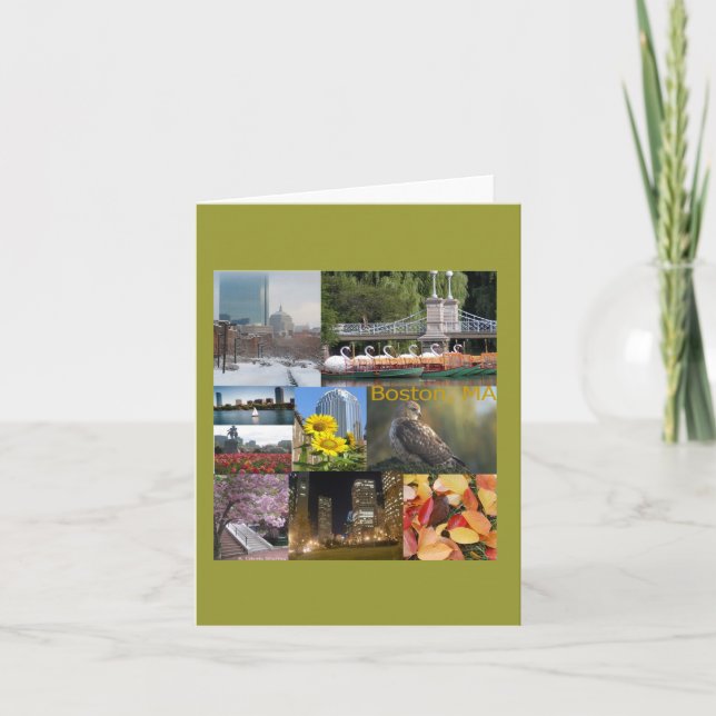 Carte Boston, MA Photo Collage by Celeste Sheffey (Devant)