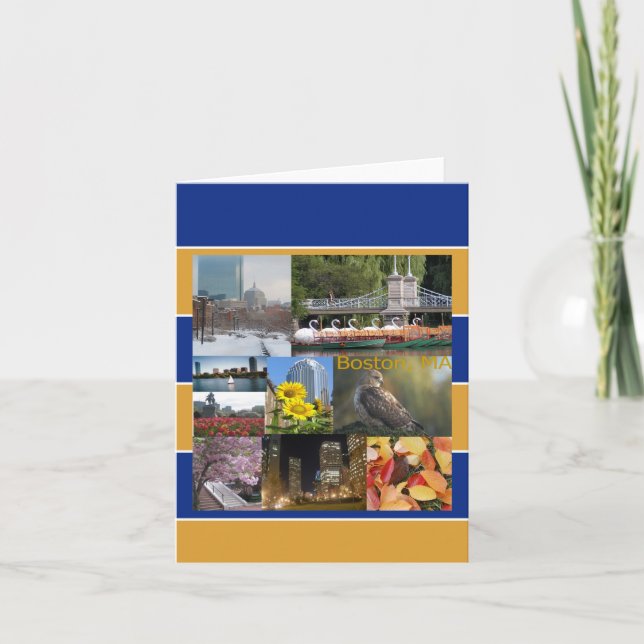 Carte Boston, Massachusetts (Devant)