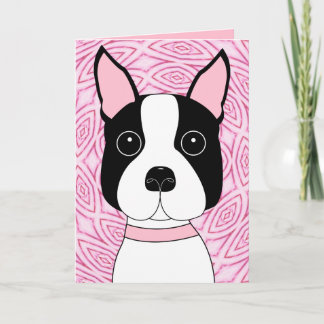 Carte Boston Terrier
