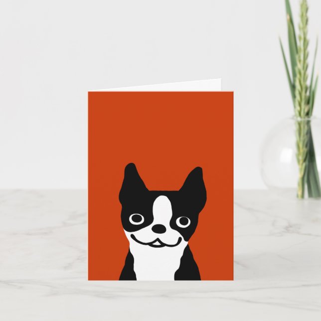 Carte Boston Terrier (Devant)