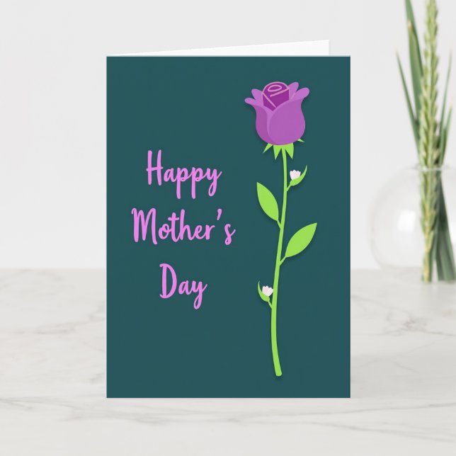 Carte Botanical Bloom Mothers Day Card (Devant)