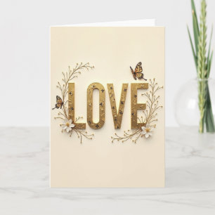Carte botanique Amour doré