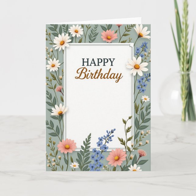 Carte botanique joyeuse (Devant)