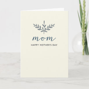 Carte botanique pour maman élégante
