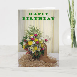 Carte Botte d'anniversaire