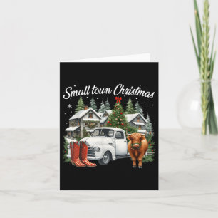 Carte Botte de Noël de la petite ville de Noël Père Noël