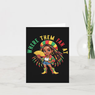 Carte Bottes Sur Le Terrain Black Girl Cowgirl Où Ils