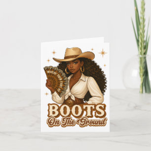 Carte Bottes sur le terrain Juneteenth Cowgirl Où sont c