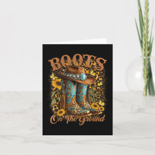 Carte Bottes Sur Le Terrain Western Cowgirl Linedance Le