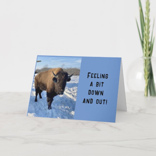 CARTE **BOU HOU - TU ME MANQUES** (Devant)