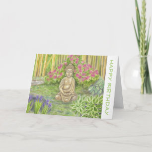 Carte Bouddha birthday card