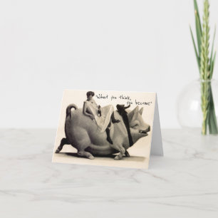 Carte Bouddha Ce que vous pensez devenir une image antiq