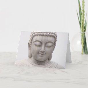 Carte Bouddha souriant serein Amour inspirant Paix