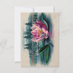 Carte bouddhiste Lotus Nam Myoho Renge Kyo