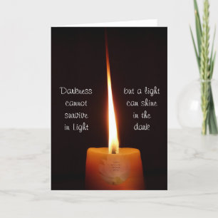 Carte bouddhiste SGI avec bougie Lotus et NMRK