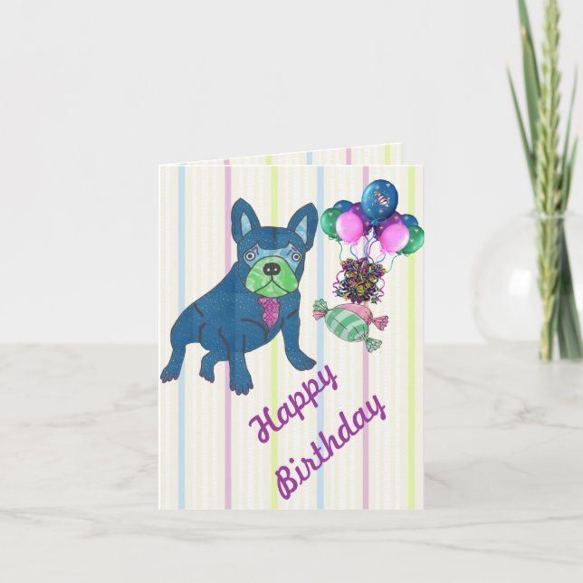 Carte Bouée French Bulldog (Devant)
