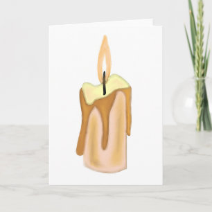 Carte Bougie brûlante